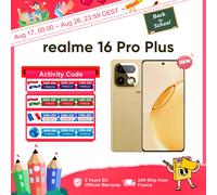 realme 16 Pro Plus 5G Versión Global del Smartphone, 7ª Generación, Cámara de 200MP, Batería de mAh, Pantalla 'AMOLED' Curva de 120Hz 8GB + 256GB Master Gold