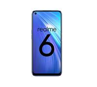realme 6 - Smartphone de 6.5”, 4 GB RAM + 64 GB ROM, Procesador OctaCore, Cuádruple Cámara AI 64MP, Dual Sim, Color Comet Blue [Versión ES/PT]