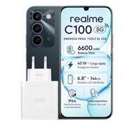 realme C100 5G Smartphone 4+128 GB, 6,8" Pantalla 144 Hz, Cámara AI 50MP, Batería 6600mAh, Carga Rápida 45W, Android 16 Móvil, Dual SIM, NFC, Verde, Versión EU