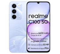 realme C100 5G Smartphone, 4GB+256GB, Pantalla LCD 144Hz 6,5", Batería 6600mAh, Cámara 50MP IA, IP64, Carga Rápida 45W, Dual SIM, AI Boost, Morado (Sin Adaptador)