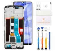 Realme C51 4G RMX3830 - Pantalla LCD para Realme C51 RMX3830, pantalla LCD táctil, digitalizador, kit de reparación de repuesto (negro con marco)