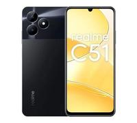 realme C51 Smartphone 6GB + 256GB,7.99 mm Elegante Diseño Brillante,5000mAh Batería 33W SUPERVOOC Charge Fingerprint Sensor Nero