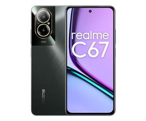 realme C67 Teléfono Móvil 4G, 8 + 256GB, Cámara de 108 MP con Zoom 3X en el Sensor, Conjunto de Chips Snapdragon 685 de 6 NM, Diseño Ultrafino de 7,59 mm, Gran batería de 5000 mAh, Black Rock