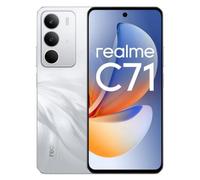 realme C71 4G Smartphone,6+128GB,Batería 6000 mAh,Carga 45W,Cámara AI de 50MP,RAM dinámica de 24 GB,120 Hz,Resistencia a Impactos de Nivel Militar,Resistencia al Agua a Diario,Blanco(Sin Adaptador)