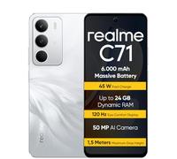 realme C71 Smartphone 6+128 GB, Batería de 6000 mAh, Carga rápida de 45 W, Pantalla con Modo de Comodidad Ocular de 120 Hz, White