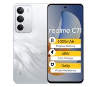 realme C71 Smartphone 6+128GB,6,67 Pulgadas,120 Hz,Batería 6000mAh,Chipset UNlSOc T7250,cámara 50 MP AI, Blanco
