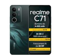 realme C71 Smartphone 6+128GB, Búho de Bosque, Pantalla de 6.67 Pulgadas, Refresco de 120Hz, Carga Rápida 45W, Batería de 6000mAh, Cámara de 50MP, Powerful 8 Core Processor, IP54,Verde