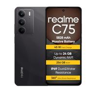 realme C75 Smartphone 8+256 GB, IP69, batería de 5828 mAh, Cristal ArmorShell™2, cámara supernítida de 50 MP, Carga rápida 45 W7, Negro (sin Adaptador)