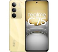 realme C75 Smartphone 8 + 256 GB, resistencia ultra al polvo y al agua IP69, cristal ArmorShell, batería 6000 mAh, cámara con IA de 50 MP, pantalla de 6,72 pulgadas con 90 Hz, oro (sin adaptador)