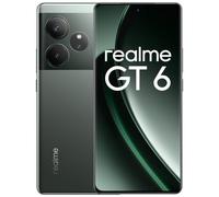 realme GT 6 5G Teléfono Móvil 12+256 GB,Procesador Snapdragon® 8s de 3.ªgeneración,Pantalla ultrabrillante de 6000 nits,Cámara Sony LYT-808 con OIS,Carga SUPERVOOC de 120 W,Verde, sin Adaptador