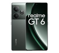 realme GT 6 5G Teléfono Móvil 8+256 GB, Procesador Snapdragon 8s de 3.ªgeneración, Pantalla ultrabrillante de 6000 nits, Cámara Sony LYT-808 con OIS, Carga SUPERVOOC de 120 W, Verde, sin Adaptador