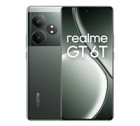 realme GT 6T 5G Teléfono Móvil 12+256 GB, Snapdragon® 7+ de 3.ª generación, Pantalla ultrabrillante de 6000 nits, Cámara Sony de 50 MP con OIS, Gran batería de 5500 mAh, Verde, sin Adaptador