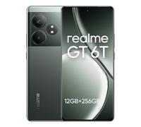 realme GT 6T Smartphone 5G,12GB+256GB Telefono Movil,6.78" 120Hz Pantalla ultrabrillante de 6000 nits,Snapdragon 7+ Gen 3,Cámara 50MP OIS,5500 mAh,Dual SIM Android 14,NFC,Verde(No Carga)