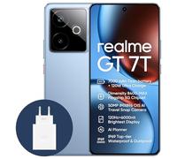 realme GT 7T 5G Smartphone,12+256GB, Batería de 7000 mAh,Carga de 120W,Procesador Dimensity 8400-MAX,IMX896 50MP Cámara,AI Planner,Pantalla Pro-Esports de 6000 nits120Hz,IP69,Azul,Exclusivo de Amazon