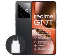 realme GT 7T 5G Smartphone,12+256GB, Batería de 7000 mAh,Carga de 120W,Procesador Dimensity 8400-MAX,IMX896 50MP Cámara,AI Planner,Pantalla Pro-Esports de 6000 nits120Hz,IP69,Negro,exclusivo de Amazon