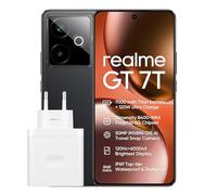 realme GT 7T Smartphone 12+256 GB, Procesador Dimensity 8400-MAX, Batería Titan de 7000mAh, Ultracarga de 120W, Refrigeración novedosa de 360º, Pantalla Pro-Esports de 6000 nits, IP69, Negro