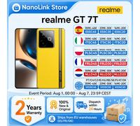 realme GT 7T Smartphone 5G MediaTek 8400-MAX Batería Titan de 7000mAh Carga Ultra Rápida de 120W Pantalla de 6.8'' 120Hz Versión EU NFC 12GB512GB Racing Yellow