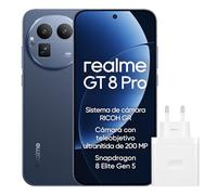 realme GT 8 Pro Smartphone 12GB+256GB, Sistema de cámara RICOH GR, Cámara con teleobjetivo ultranítida de 200 MP, Snapdragon 8 Elite Gen 5, Batería Titan de 7000 mAh, con Adaptador, Azul