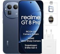 realme GT 8 Pro Smartphone 5G, 16+512 GB, Procesador Snapdragon 8 Elite Gen 5, Pantalla de 6.79", 2K QHD+ AMOLED 144Hz, Cámara de 200 MP, 7000 mAh, Blue, Versión EU