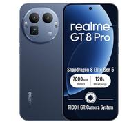 realme GT 8Pro 5G Smartphone 16+512GB, Blue | Batería 7000mAh, Carga rápida 120W, Pantalla 6,79 pulgadas, 120Hz, Cámara 200MP, Snapdragon 8 Elite Gen 5, IP69