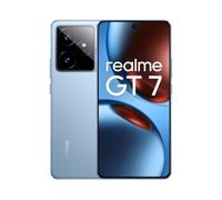 realme GT7 5G Smartphone,12+512GB, Batería 7000 mAh,Carga 120W,Procesador Dimensity 9400e,IMX906 50MP Cámara,AI Planner,Pantalla Pro-Esports 6000 nits120Hz,IP69,Azul,Exclusivo Amazon,Sin Adaptador