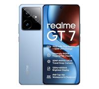 realme GT7 5G teléfono Inteligente, 12 GB+256 GB, Chipset Dimensity 9400e, Batería de 7000 mAh, Carga de 120 W, Cámara IMX906 OIS de 50 MP, Pantalla de 120 Hz, IP69, Azul(sin Adaptador)