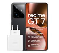 realme GT7 Smartphone 12+512 GB, Procesador Dimensity 9400e, Batería Titan de 7000 mAh, Ultracarga de 120W, Pantalla Pro-Esports de 6000 nits, 8T LTPO Control táctil de 2600 Hz, IP69, Black