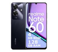 realme Note 60 Smartphone 4+128 GB, Garantía de fluidez ArmorShell de 48 Meses, Cámara 32 MP, Pantalla Eye Comfort de 90 Hz, Mini Capsule 2.0, Batería masiva de 5000 mAh, Negro T(sin Adaptador)