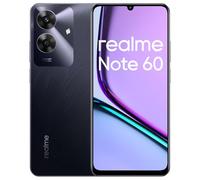 realme Note 60 Smartphone Android 14, 4G Teléfono Móvil Dual SIM, 90Hz Pantalla LCD de 6.74", 4GB RAM 128GB ROM, Batería de 5000mAh, 32MP Cámara Clara, Octa Core, Negro, Sin Adaptador