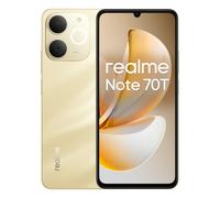 realme - Note 70T 17,1 cm (6.74") SIM doble Android 15 4G USB Tipo C 4 GB 256 GB 6000 mAh Oro - 631011006477