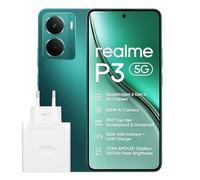 realme P3 5G Smartphone 8+256 GB, Procesador 5G Snapdragon 6 de 4.ª generación, Batería Titan de 5260mAh, Carga rápida de 45W, Pantalla AMOLED de 120 Hz, Brillo máximo de 2000nit, IP69, Green
