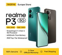 realme P3 5G Smartphone con batería Titan de 5260 mAh, carga rápida de 45 W, pantalla AMOLED para eSports de 120 Hz, cámara IA de 50 MP, chipset Snapdragon 6 Gen 4 12+512 Grey