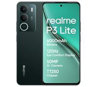 realme P3 Lite Smartphone 8+256 GB, cámara AI de 50 MP, procesador Octa-Core, Pantalla Eye Comfort a 120 Hz, protección ArmorShell, batería de 6000 mAh, Carga rápida de 15 W, Pine Green
