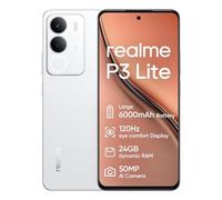 realme P3 Lite Smartphone 8+256GB,Batería de 6000 mAh,Pantalla cómoda para la Vista de 120 Hz,cámara AI de 50 MP,Soporte para Tarjetas SD,Blanco