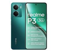 realme P3 Smartphone 12+512GB, Verde Starlight, Pantalla de 6.67 Pulgadas, Refresco de 120Hz, Batería de 5260mAh, Cámara IA de 50MP, Snapdragon 6 Gen 4 Chipset, IP69