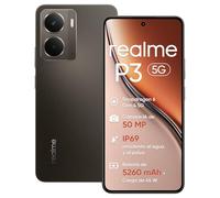 realme P3 Smartphone, 5g Cellulare Dual Sim, 8GB de RAM, 256GB de ROM, AMOLED 6,67" 120Hz para Esports, Snapdragon® 6 Gen 4, Batería de 5260mah, Sistema Aerospace Cooling, IP69, Gris (Sin Adaptador)
