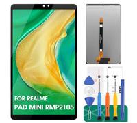 Realme Pad Mini 8.7 pulgadas 2022 RMP2105 Reemplazo de pantalla para Realme Pad mini RMP2106 LCD Display RMP2105 RMP2106 táctil digitalizador Asamblea con kits de reparación (negro)
