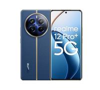 realme Teléfono Móvil 12 Pro+ 5G 8 + 256GB, Cámara periscopio para retratos, Sony IMX890 con OIS, Procesador Snapdragon 7s de 2ª generación 5G, Pantalla de visión curva de 120Hz, Submarine Blue