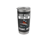 Realmente amo al Titanic Icebearg RMS Titanic Lover Vaso térmico de acero inoxidable de doble pared