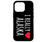 REALMENTE AMO (CORAZÓN) ALASKA Divertido estado de EE. UU. Carcasa para iPhone 16 Pro