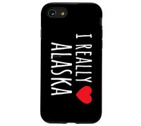 REALMENTE AMO (CORAZÓN) ALASKA Divertido estado de EE. UU. Carcasa para iPhone SE (2020) / 7 / 8