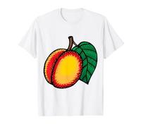 Realmente Amo Las nectarinas - Nectarina melocotón Fruta Camiseta gráfica económica, Hombre, Blanco, XL