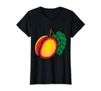 Realmente Amo Las nectarinas - Nectarina melocotón Fruta Camiseta gráfica económica, Mujer, Negro, XL