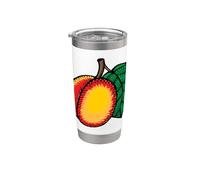 Realmente amo las nectarinas - Nectarina melocotón fruta Vaso térmico de acero inoxidable de doble pared