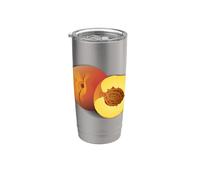 Realmente amo las nectarinas - Nectarina melocotón fruta Vaso térmico de acero inoxidable de doble pared