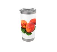 Realmente amo las nectarinas - Nectarina melocotón fruta Vaso térmico de acero inoxidable de doble pared