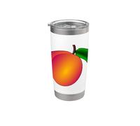 Realmente amo las nectarinas - Nectarina melocotón fruta Vaso térmico de acero inoxidable de doble pared