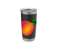 Realmente amo las nectarinas - Nectarina melocotón fruta Vaso térmico de acero inoxidable de doble pared