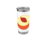 Realmente amo las nectarinas - Nectarina melocotón fruta Vaso térmico de acero inoxidable de doble pared