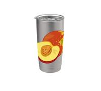 Realmente amo las nectarinas - Nectarina melocotón fruta Vaso térmico de acero inoxidable de doble pared